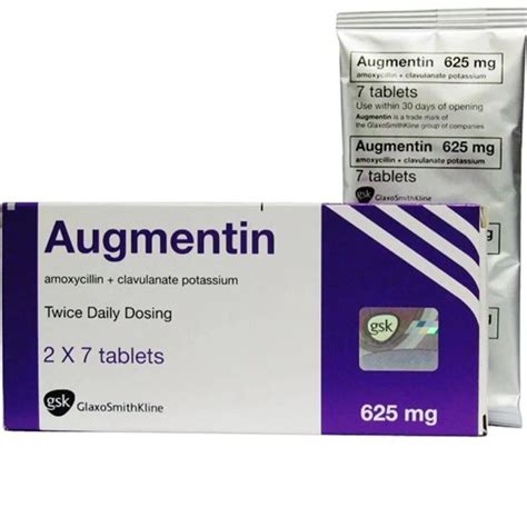 Augmentin 625mg Tablets 14 Tablets Asset Pharmacy