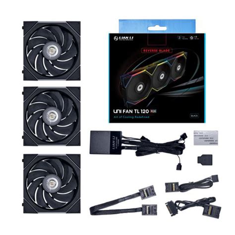 Kit Fan Unidades Lian Li Uni Fan Tl Reverse Blade Rgb Mm