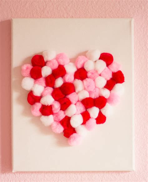 Valentine's Day DIY Canvas Heart Art | Design Improvised