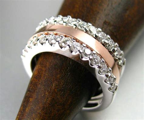 Stacked band trio | Jewelry, Wedding bands, Silver bracelet