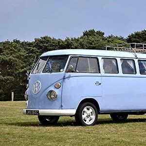 Poster Print Of Volkswagen VW Camper Classic Camper Van 1967 Blue