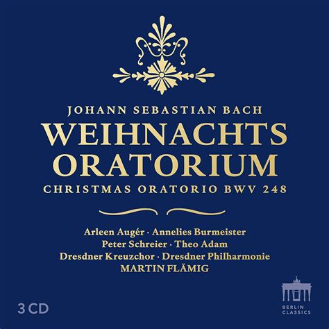 Bach Weihnachtsoratorium Ga Dresdner Kreuzchor Martin Fl Mig