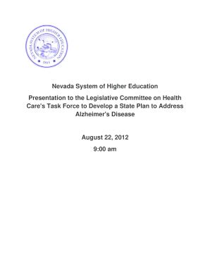 Fillable Online Leg State Nv Nevada System Of Higher Education