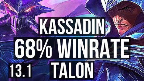 Kassadin Vs Talon Mid Penta 68 Winrate Legendary Euw Master