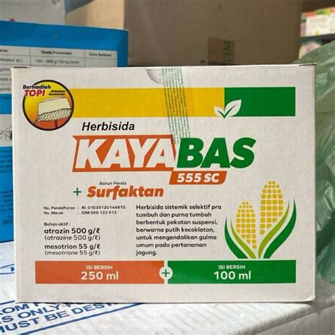 Jual KAYABAS 555 SC SURFAKTAN HERBISIDA 250ML Atrazin 500 G L