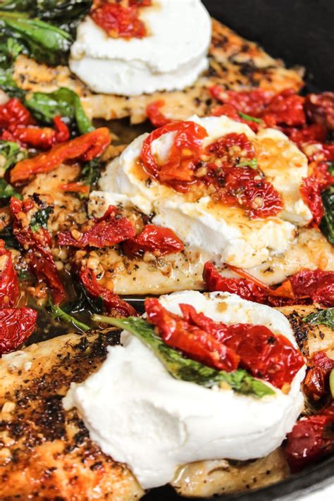 Sun Dried Tomato And Goat Cheese Chicken The Whole Cook