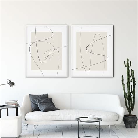 Minimalist Line Art Line Drawing Wall Art Set of 2 Art - Etsy