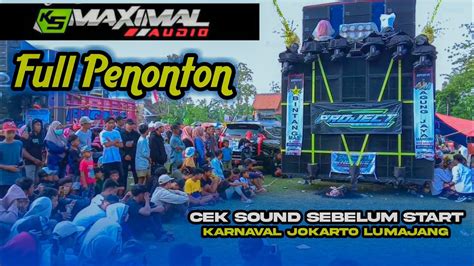 Full Penonton Cek Sound K5 Maximal Di Lapangan Jokarto Youtube