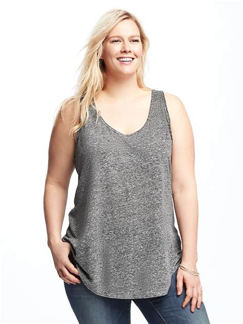 Relaxed Plus Size Curved Hem Tank Old Navy