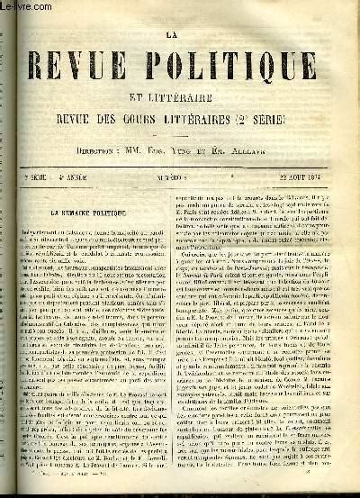 La Revue Politique Et Litteraire E Annee Er Semestre N La