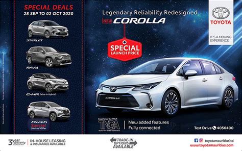 Toyota Mauritius Ltd New Corolla Legendary Reliability Redesigned