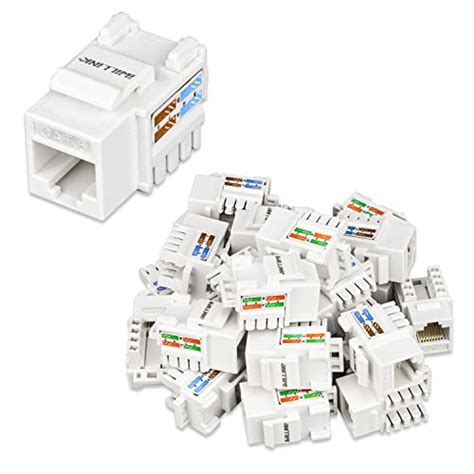 Iwillink Cat6 Keystone Jack RJ45 Keystone Jack 25 Pack UTP Modular