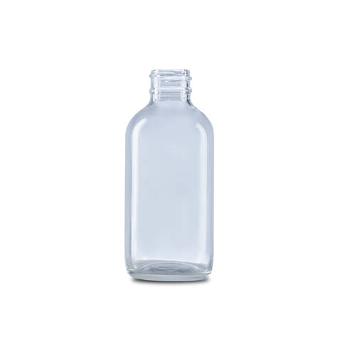 4 Oz Clear Glass Boston Round Bottle 22 400 Neck Finish