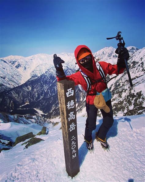 西穂高岳🏔 ドキドキの残雪期登山⛏ てるてる坊主さんの槍ヶ岳・穂高岳・上高地の活動データ Yamap ヤマップ