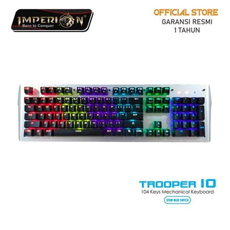 Jual Keyboard Gaming Imperion Trooper 10 KG M10F Mechanical RGB Di