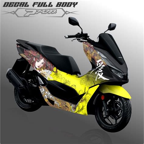 Sticker Decal Variasi Full Body Honda Pcx Dekal Pcx Full Blok