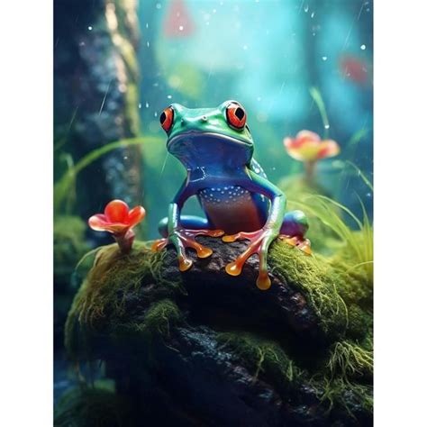 5D Diamond Painting Kits Complets Grenouille Diy Animaux Diamant