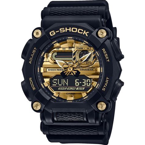 Casio G Shock Garish Series Men S Mm Black And Gold Watch