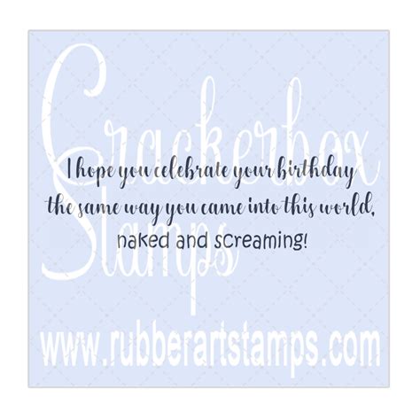 Naked Screaming Crackerbox Stamps