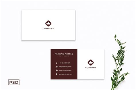 Brown Business Card Template V2 - Free Download