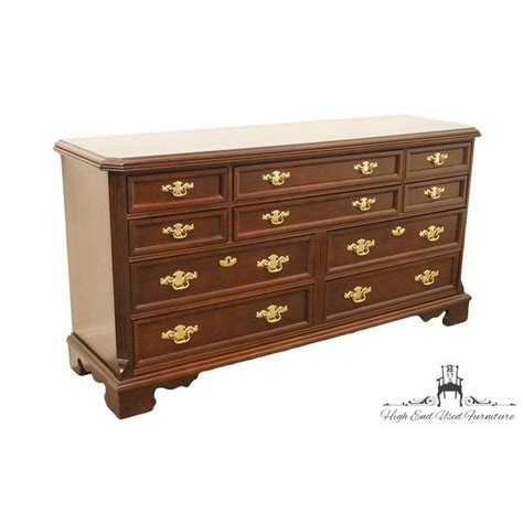 Bassett Furniture Eden House Collection Cherry Double Dresser Chairish