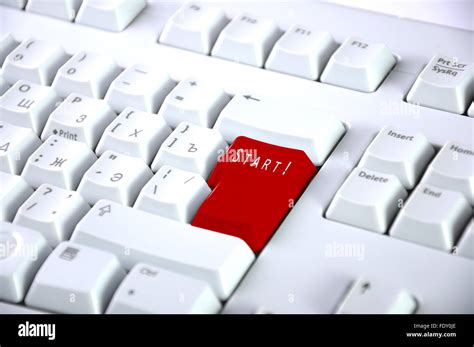 Detail of the keyboard with color key Stock Photo - Alamy