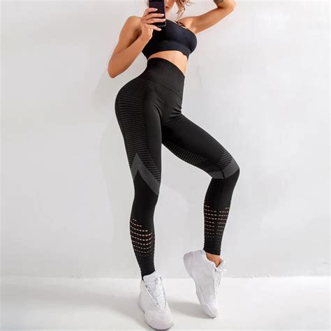 Leggings De Fitness Taille Haute Pour Femmes Collants énergétiques Sans Couture Vêtements D