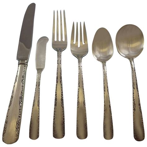 Classique By Gorham Sterling Silver Flatware Set 12 Service Luncheon 54 Pieces For Sale At 1stdibs