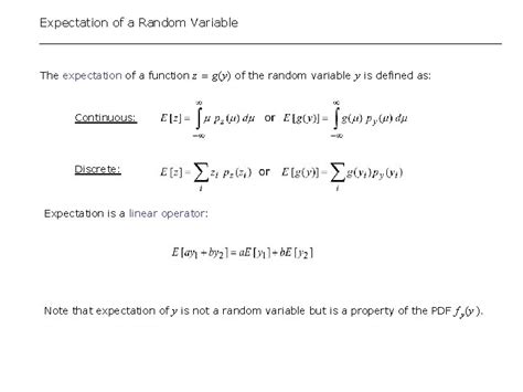 Lecture Ii2 Probability Review Lecture Outline Random Variables