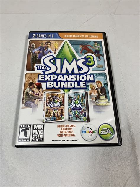 The Sims 3 Expansion Bundle World Adventures Generations PC MAC