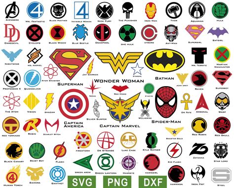 Superheroes Logos