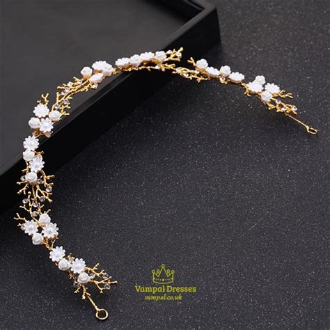 Exquisite Alloy Rhinestone Ribbon Bridal Headbands Vampal Dresses