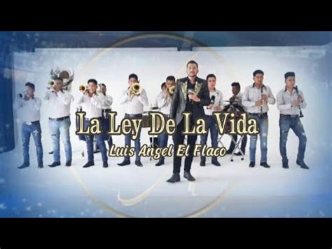 La Ley De La Vida Luis Angel El Flaco Lyric Youtube