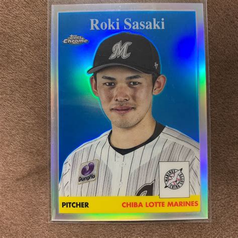 佐々木朗希 2022 Topps Chrome NPB プロ野球 千葉ロッテマリーンズ Topps1958 インサートbbm epoch 以外