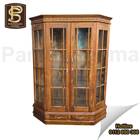 Pattam Teak Display Cabinet Pamunugama Stores