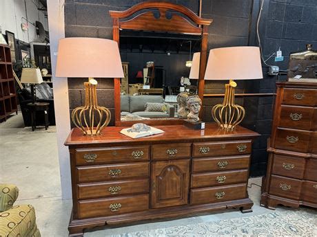 Transitional Design Online Auctions Sumter Cherry Triple Dresser