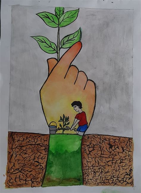 Plant Treessave Trees Easy Poster Making Van Mahotsav 52 Off