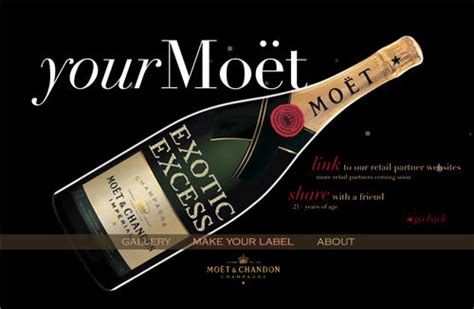 Personalize Your Moet And Chandon Champagne Exotic Excess