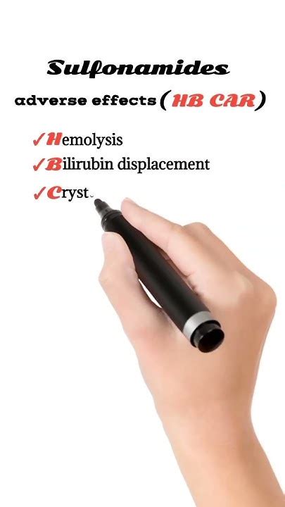 sulfonamides adverse effects | pharmacology mnemonics @m_m786 - YouTube