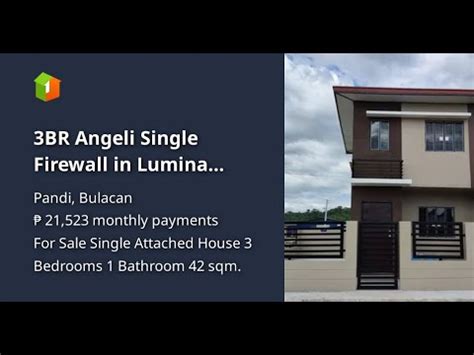 3BR Angeli Single Firewall In Lumina Pandi YouTube