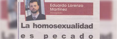 La Homosexualidad Es Igual Que El Incesto Para El Secretario De La