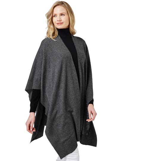 Woolovers Womens Cashmere Merino Blanket Wrap Winter Warm Classic