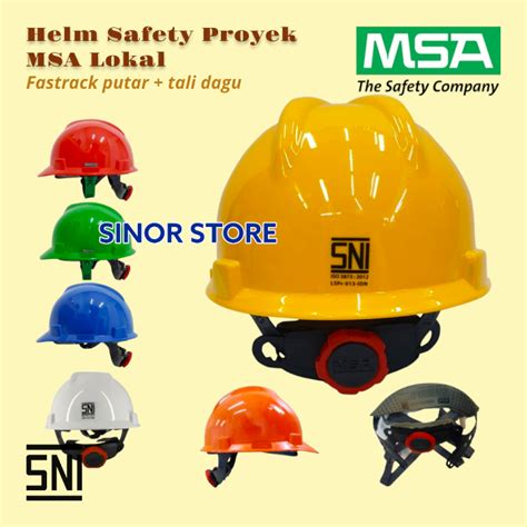 Safety Helmet SNI MSA Lokal Helm Proyek Sarang Putar Fastrack