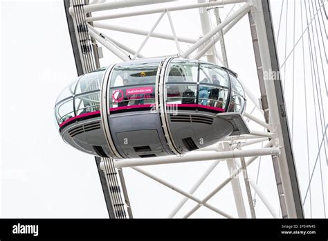 London UK March 12 2023 London Eye Or Millenium Wheel On South