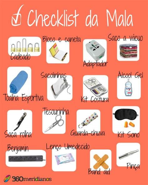 Checklist Para Mala O Que N O Pode Faltar Meridianos