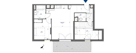 Plan appartement T3 de 62 61 m² neuf résidence Carré Renaissance à