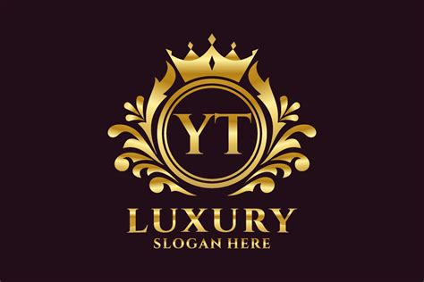 Initial YT Letter Royal Luxury Logo template in vector art for ...