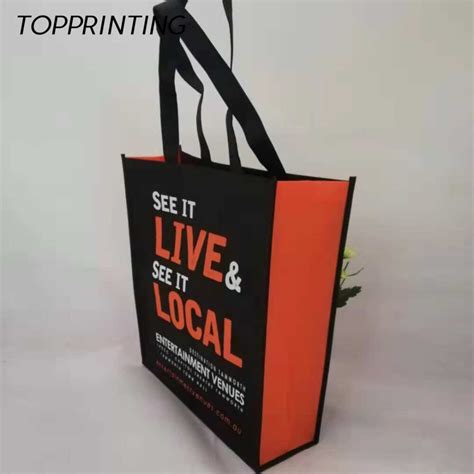 500pcs Lot 40Hx35x10cm Custom Reusable Foldable Non Woven Tote Shopping