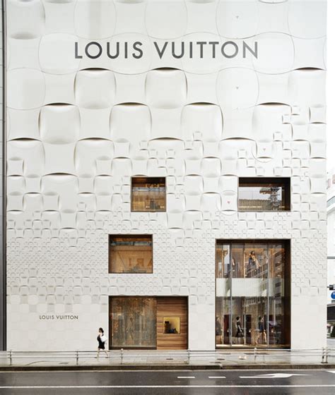 Louis Vuitton Matsuya Ginza Facade Renewal Jun Aoki And Associates Archdaily