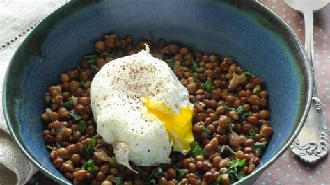 Recette Salade De Lentilles Aux Herbes Et Aux Ufs Poch S G